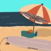 Alix Campbell Surf Sagres Postcard