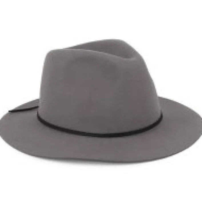Brixton Wesley Fedora Hut Heather Grey