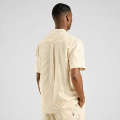 Dedicated Shirt Brantevik Work Stripe Yellow