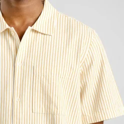 Dedicated Shirt Brantevik Work Stripe Yellow