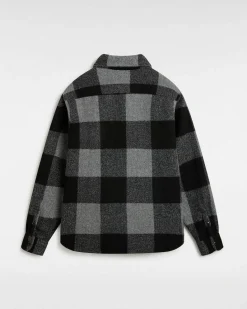 Denby Fuzzy Shacket SCHWARZ/NIESELRU