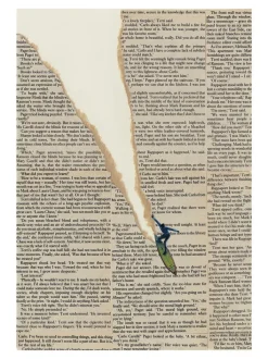 Druck Ciel Glue „Reading The Wave“ 30x40