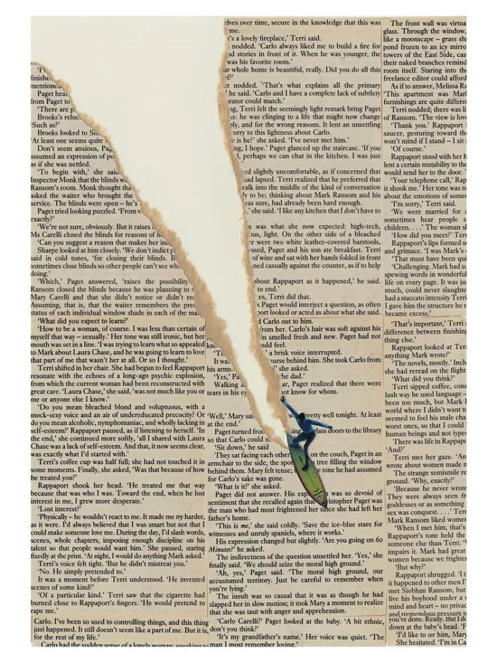 Druck Ciel Glue „Reading The Wave“ 30x40