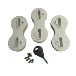Finnenstecker Produktionsset für FCS Fusion 5° Weiß