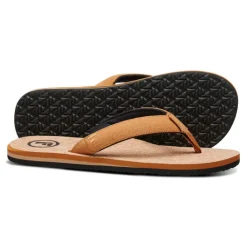 FoamLife Mully Kork Flip Flop Hellbraun