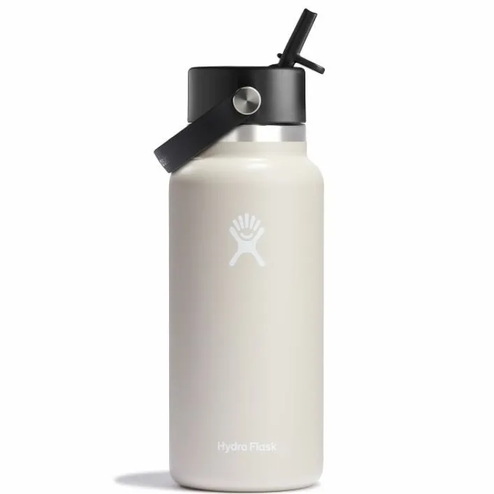 Hydro Flask 32oz Wide Flex Straw Cap Oat Trinkflasche