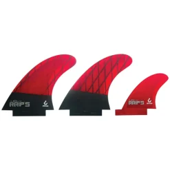 LIB TECH Twin + Trailer Finnen Set Rot