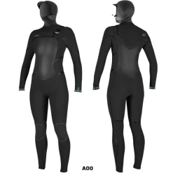 O'neill Damen Psycho Tech 6/4+ Chest Zip mit Kapuze