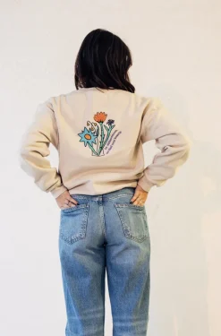 Palu Damen Sweatshirt Bloom Comfort Cropped