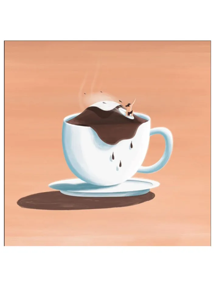 Postcard Studio Trev "Artboard Frame Coffee Barrels"