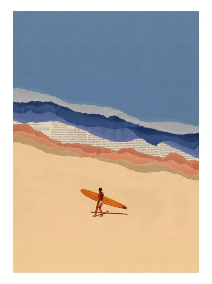 Postkarte Ciel Glue „Beach Boy“