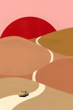 Postkarte Ciel Glue „Bumpy Road“