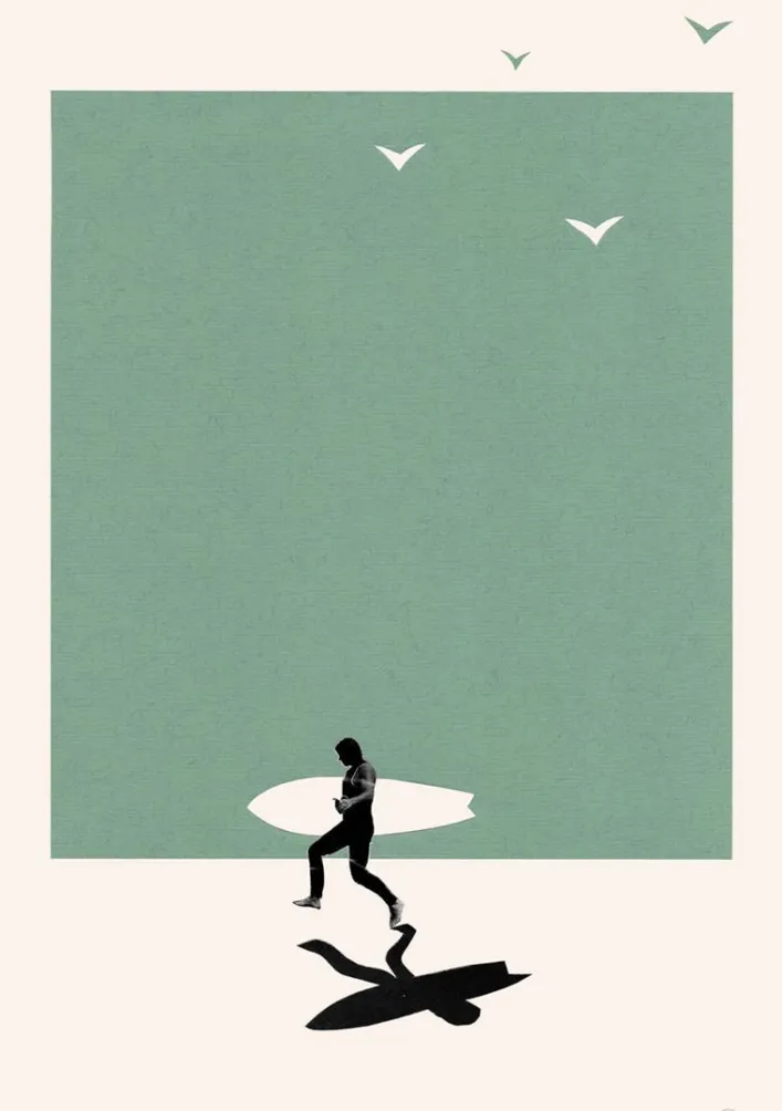 Postkarte Ciel Glue „Jump In“