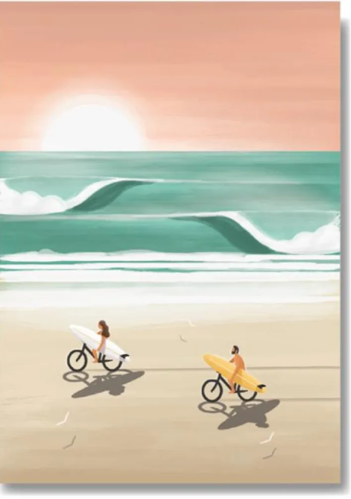 Postkarte Studio Trev '' Typischer Tag in Scheveningen 2 ''