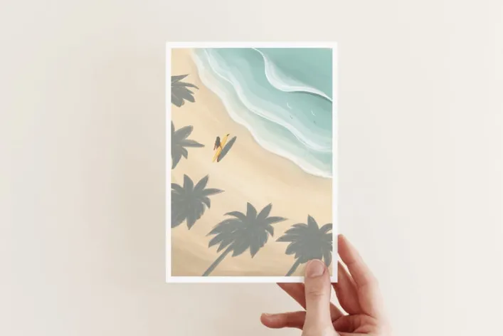 Postkarte Studio Trev "Secret Beach"