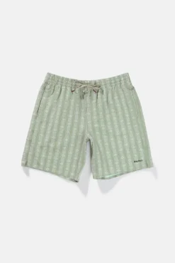 Rhythm – Strandshorts mit Kachelstreifen