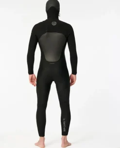 Rip Curl Flashbomb 6/4 Neoprenanzug mit Kapuze und Brustreißverschluss