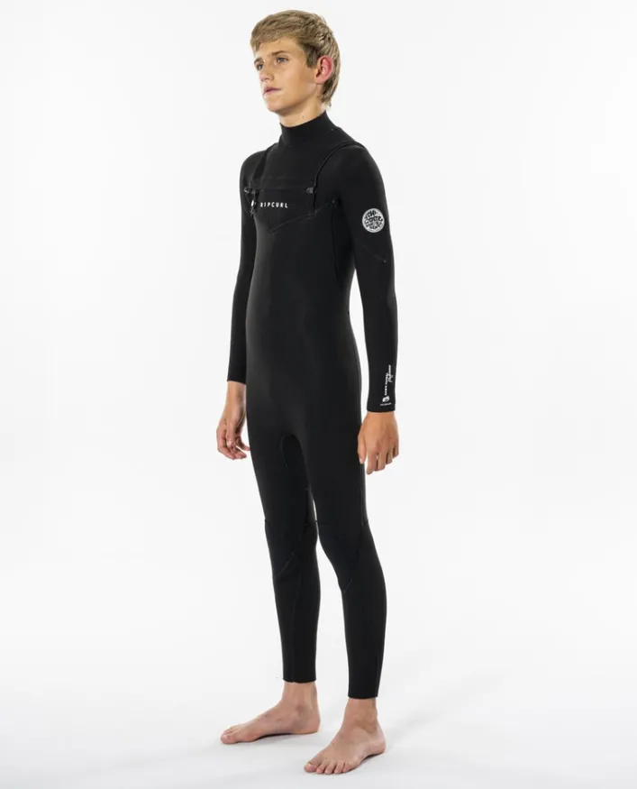 Rip Curl Junior Dawn Patrol 4/3 mm Neoprenanzug mit Brustreißverschluss