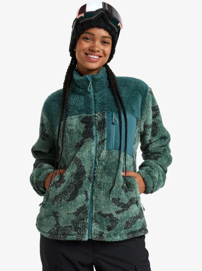Roxy Alabama bedruckte Jacke mit durchgehendem Reißverschluss
