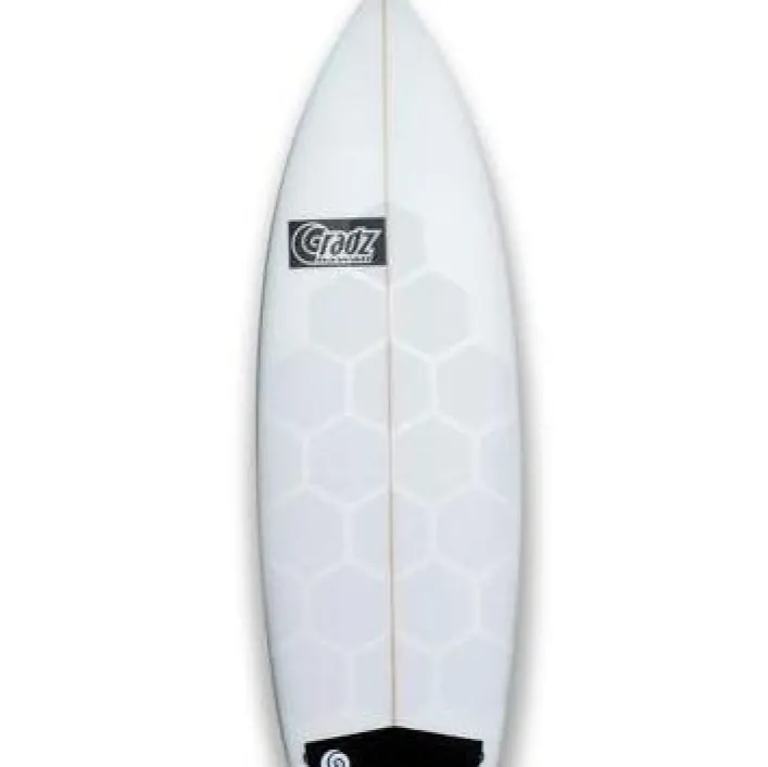 RSPro HexaTraction Surfboard-Griff, transparent
