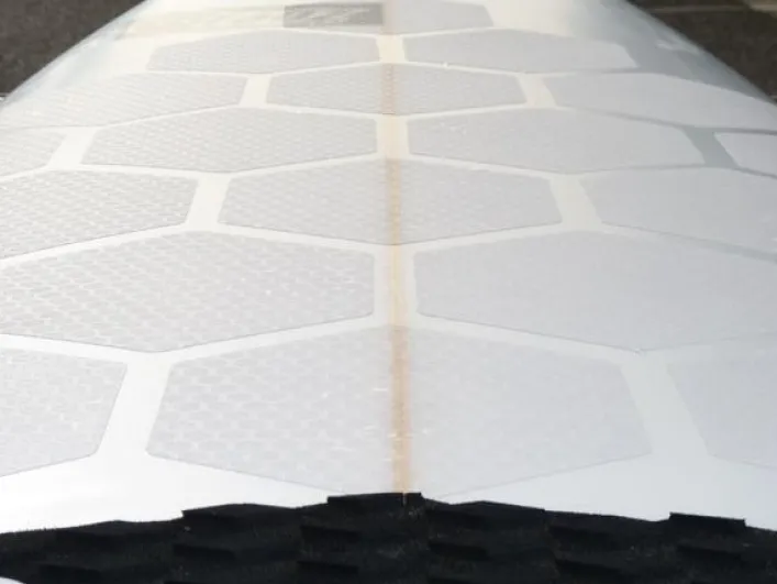 RSPro HexaTraction Surfboard-Griff, transparent