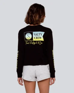 Salty Crew Alpha Gradient Longsleeve Crop