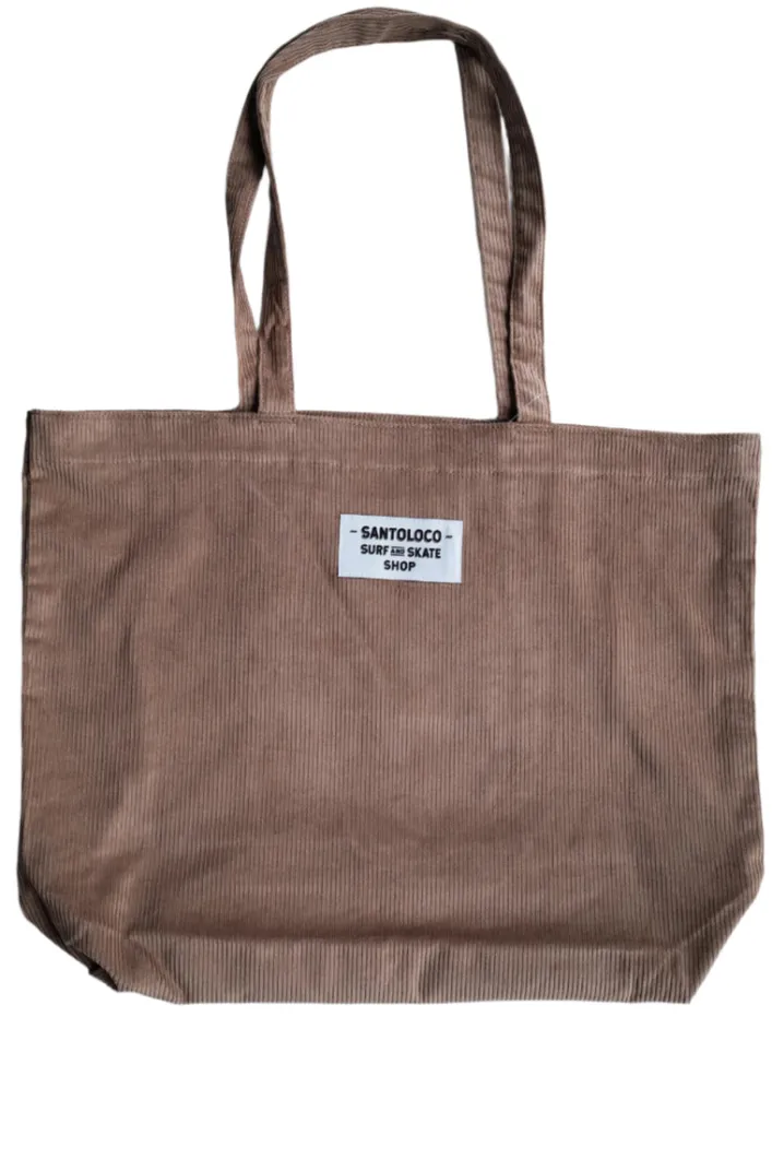 SantoLoco Tote Bag Corduroy Dark Sand