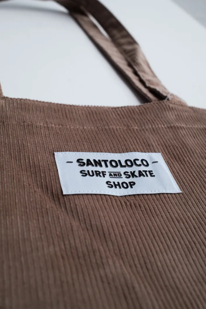 SantoLoco Tote Bag Corduroy Dark Sand