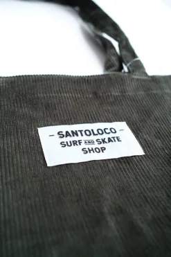 SantoLoco Tote Bag Corduroy Dark Green