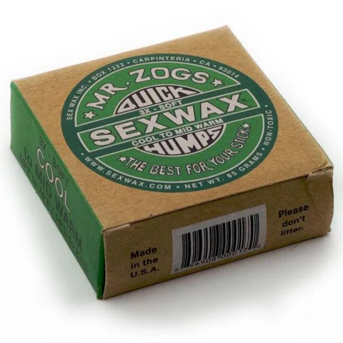 Sex Wax Quick Humps 3X Kühl bis Mittelwarm Grün 14 - 23°C