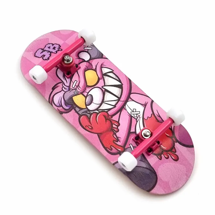 Spitboards 34mm rundes Emblem-Griffbrett, Pink Teddy