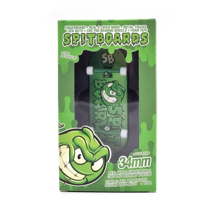 Spitboards 34mm Slimeball Fingerboard Grün