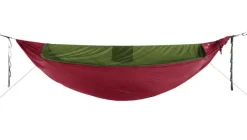 TTTM Original Pro Hammock Burgundy (325 x 200 cm Original Hammock incl green zipable bug net and UHMPE ridgeline)