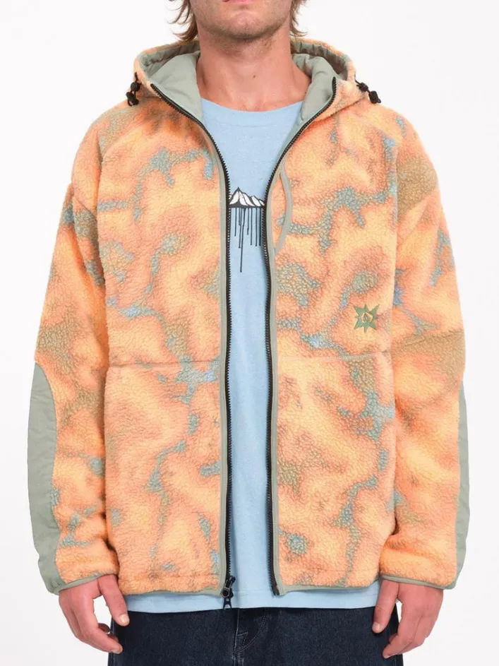 Volcom – TT B Iguchi – Fleece-Kapuzenpullover mit Reißverschluss