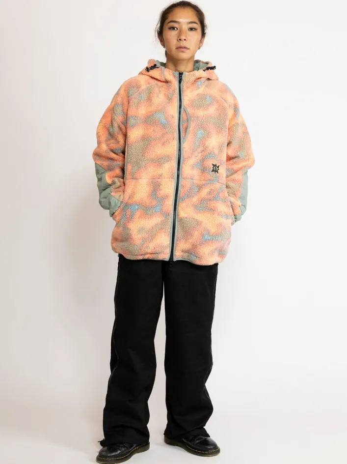 Volcom – TT B Iguchi – Fleece-Kapuzenpullover mit Reißverschluss